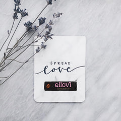 Ellovi Coffee Lip Butter swatch reveals natural coffee scent and soothing feel.