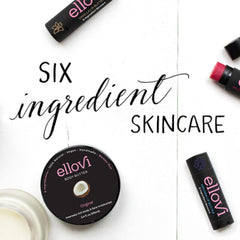 Ellovi Nirvana lip butter applied to lips for hydration