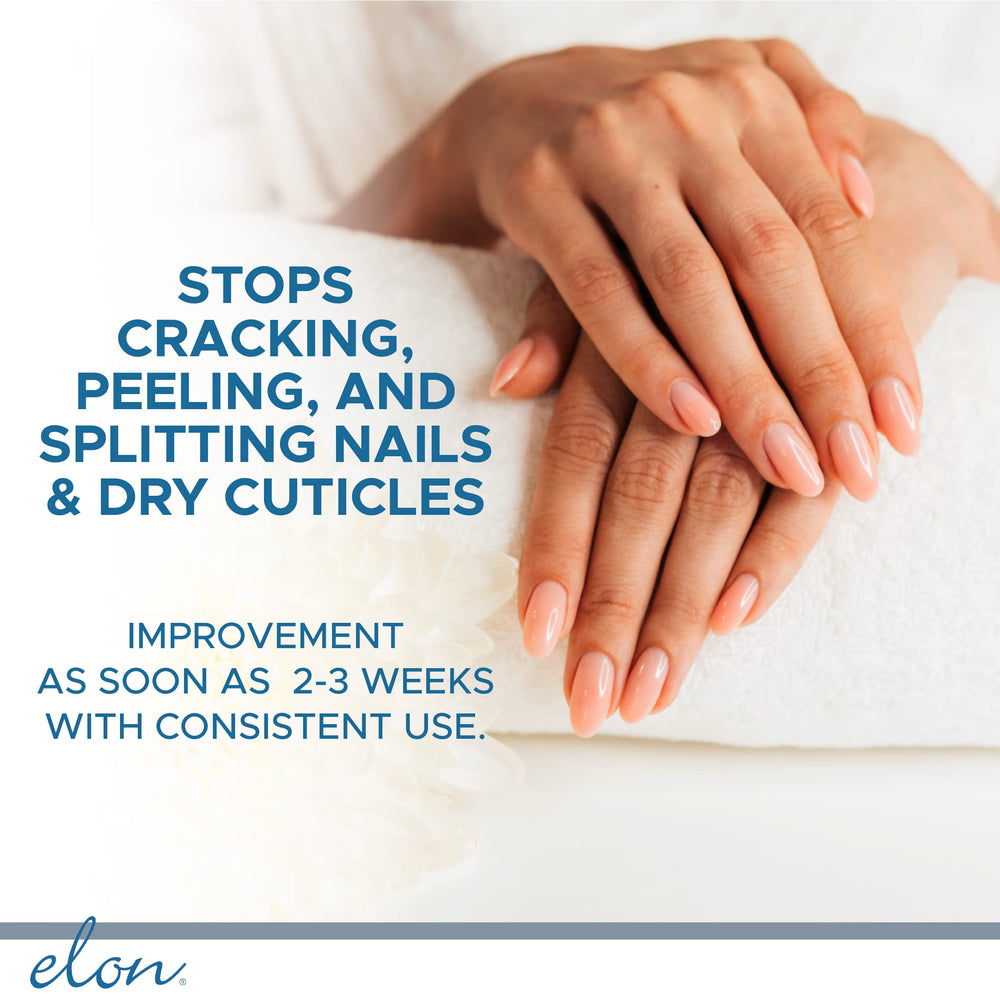 Elon lanolin conditioner close-up implying stronger, healthier nails over time