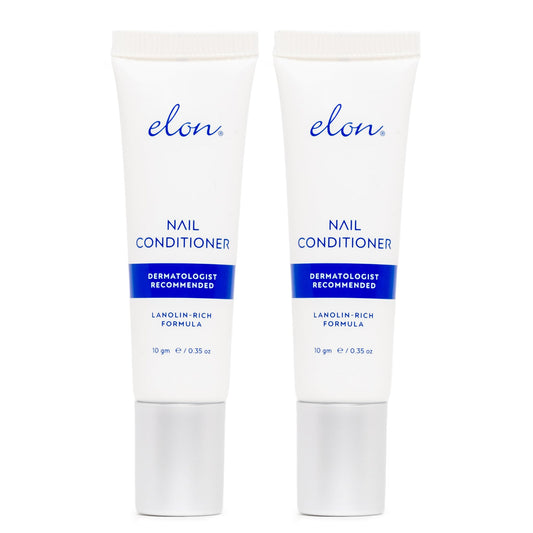 Elon Lanolin-Rich Nail Conditioner tube close-up highlighting nourishing lanolin for brittle nails