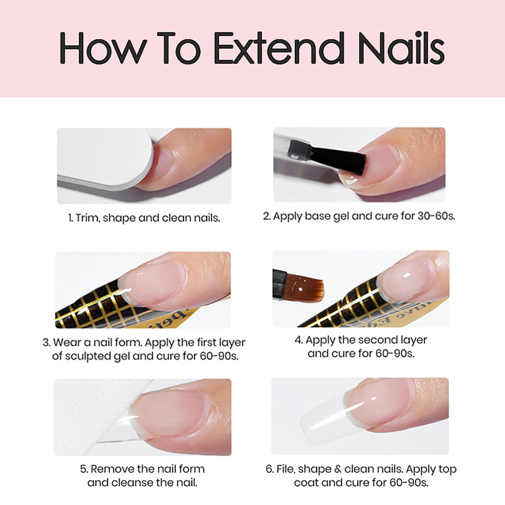 ELOVA finished manicure in a salon setting showing natural nude pink result