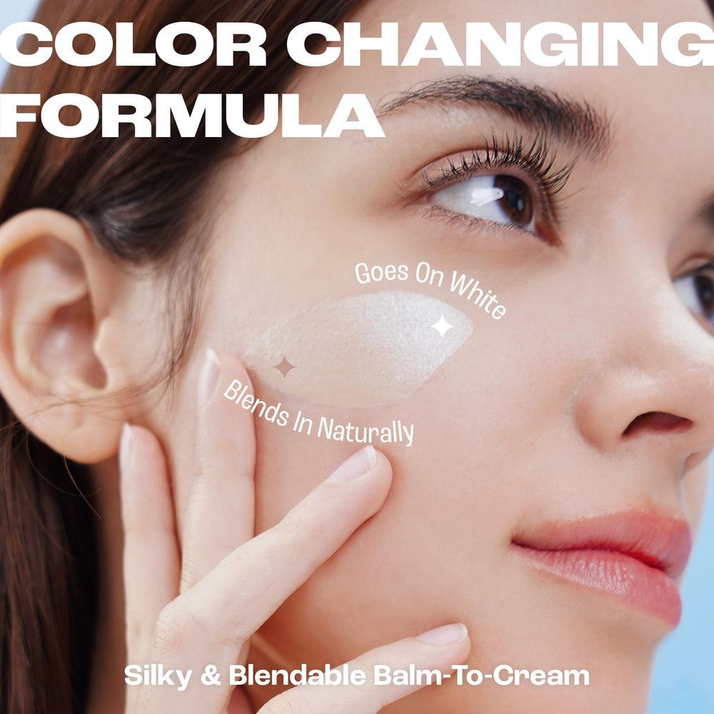 ELROEL Blanc Cover Stick V White built-in brush delivering smooth, even application