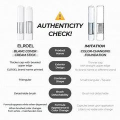 ELROEL Blanc Cover Stick V White Volufiline-infused formula helps moisturize during wear.