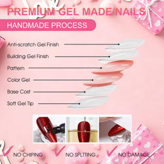ELSAGIRL breathable soft gel nails for comfortable all-day wear