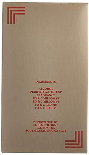 ELSHA Cologne 1776 label detail emphasizes heritage-inspired design authenticity.