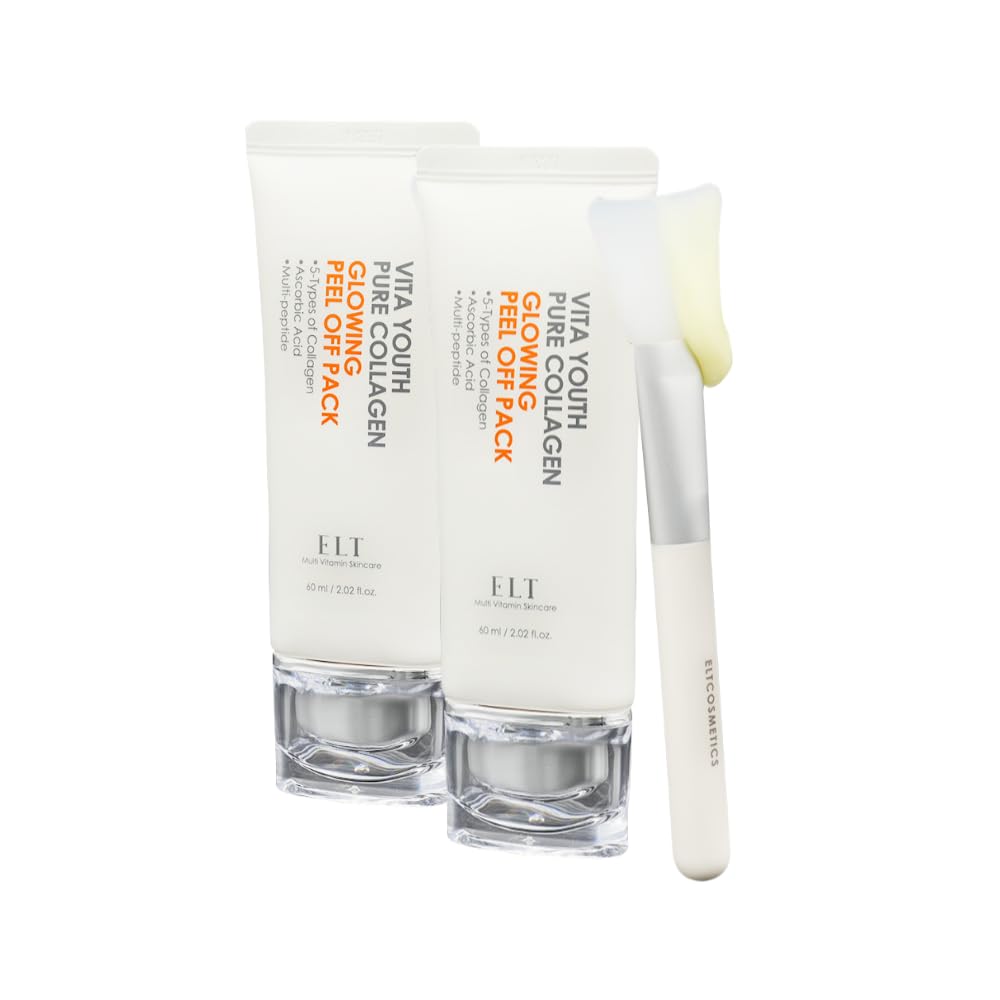 ELT Pure Collagen Peel-Off Mask Pack highlights five collagen types for firmer, refreshed skin.