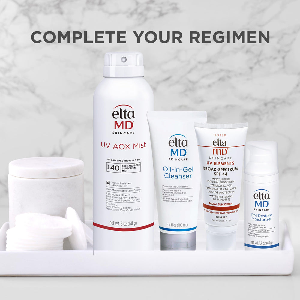 Easy spray application for even coverage on skin