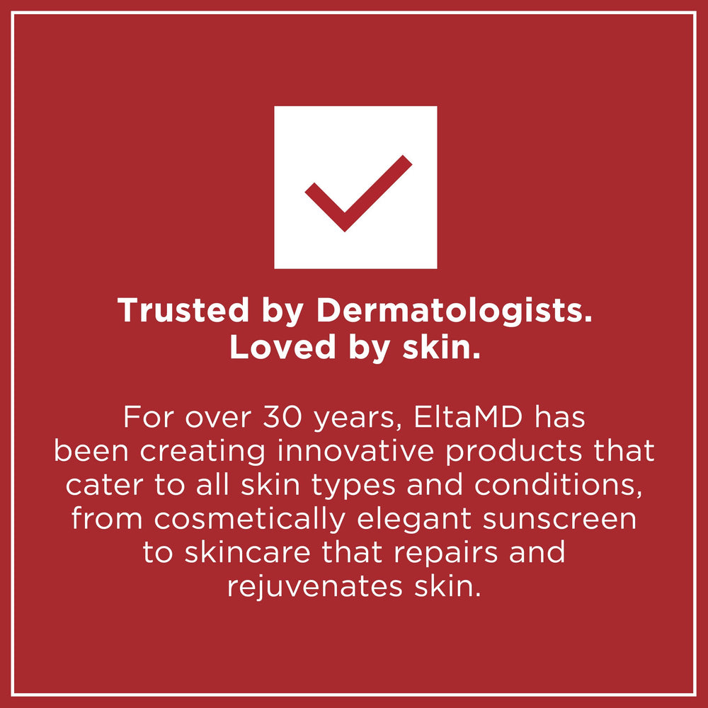 No white residue shown with EltaMD UV AOX Mist sunscreen