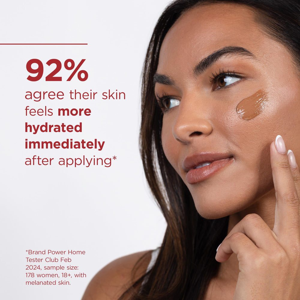 EltaMD UV Daily Deep Tint moisturizer close-up emphasizes hydrating formula.