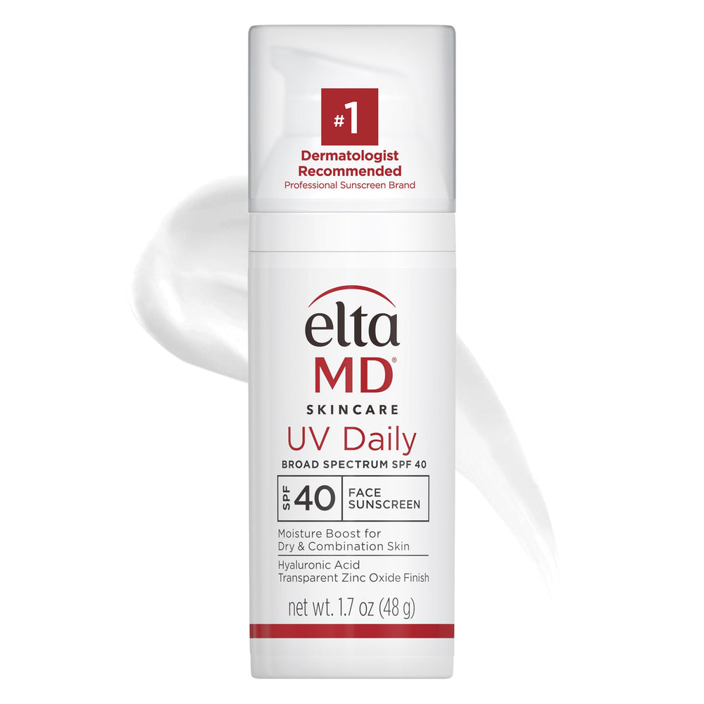EltaMD UV Daily SPF 40 pump bottle provides daily protection and hydration.