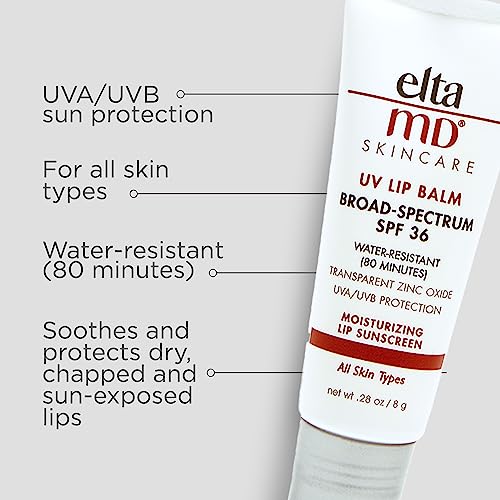 EltaMD UV Lip Balm with transparent zinc oxide for natural lip protection