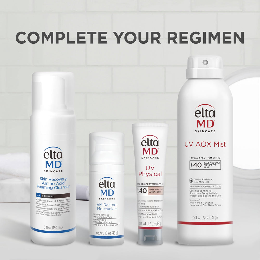 Sunscreen wearing resistant film indicating up to 40 minutes water resistance.
