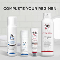 Sunscreen wearing resistant film indicating up to 40 minutes water resistance.