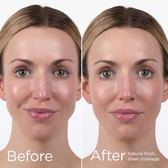 EltaMD UV Physical tinted sunscreen used under makeup for steady protection.