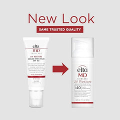 EltaMD UV Restore SPF 40 texture close-up highlighting creamy mineral formula