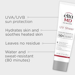 Applying EltaMD UV Sheer to hand demonstrates quick absorption.