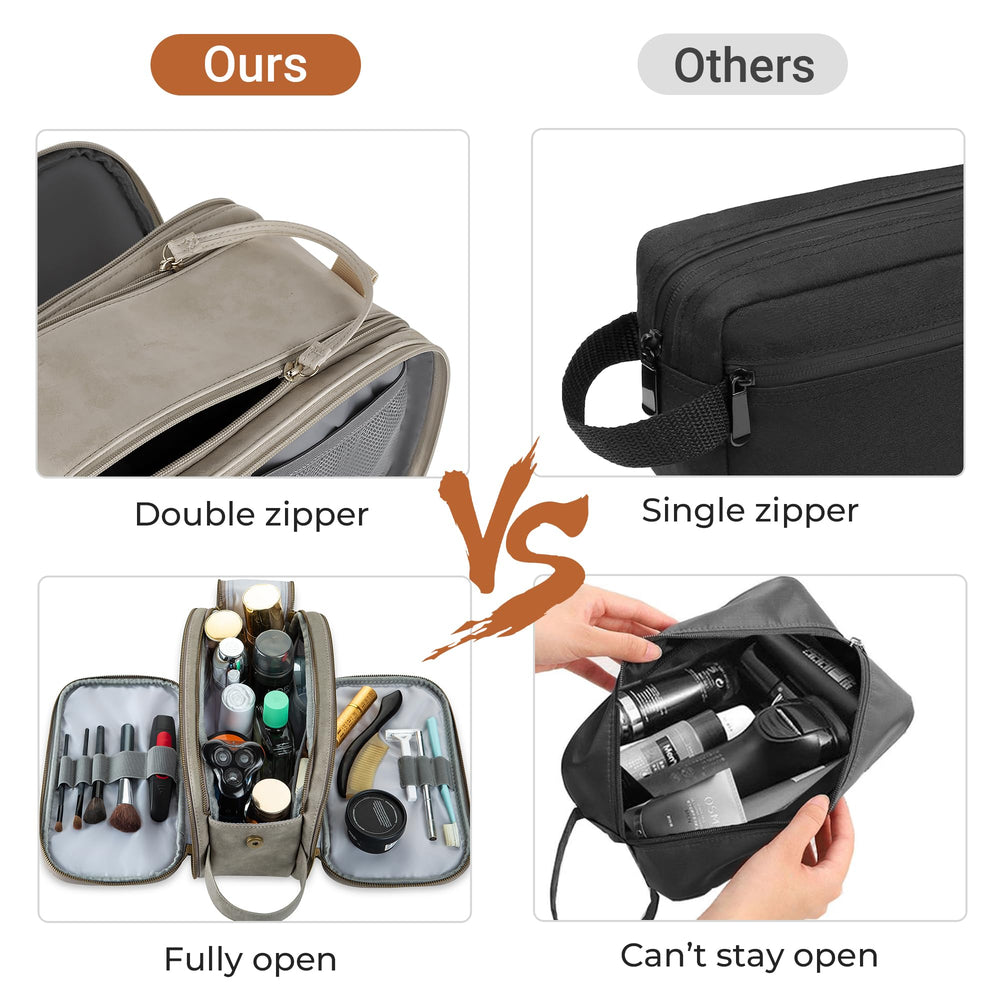 Elviros Toiletry Bag waterproof shoe pouch demonstrates gym-ready organization