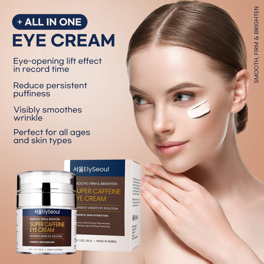 ElySeoul peptide-rich formula close-up indicating anti-aging care around the eye