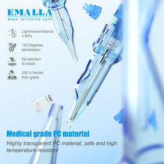 High-quality Emalla Eliot materials ensure consistent tension and smooth tattooing.