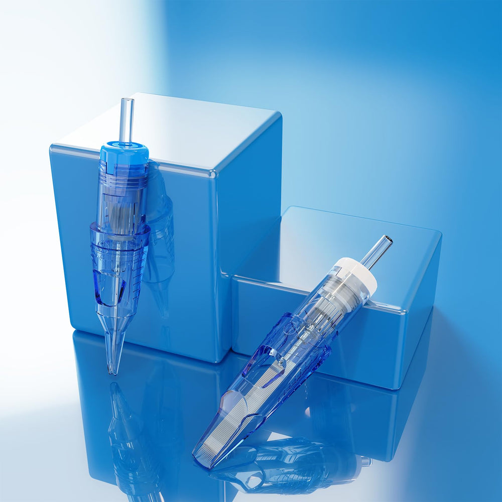 Emalla Eliot Pro 1015CML square bars stabilize alignment during tattooing.