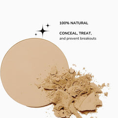 Emani Flawless Matte Powder compact take-away demonstrates shine control on the go.