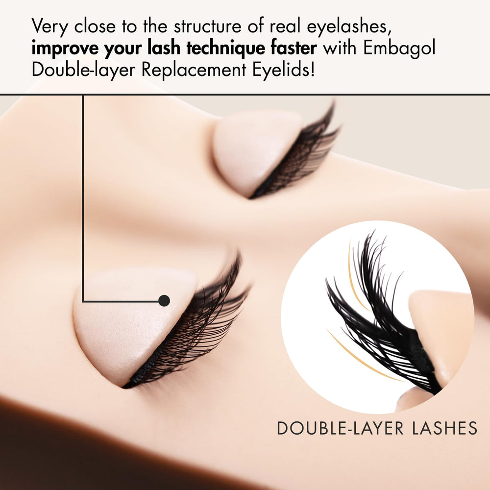 Embagol six-pairs pack of replacement eyelids for versatile lash styles