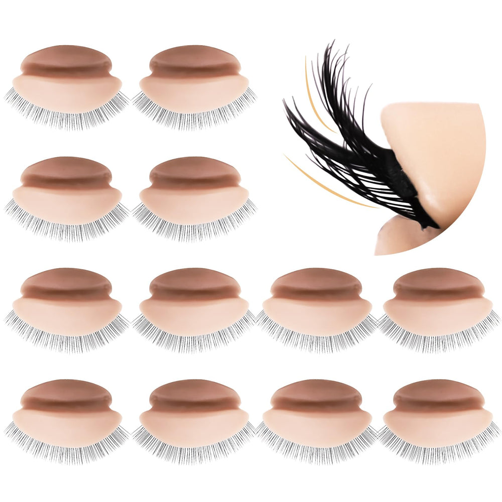 Embagol double-layer eyelids close-up showing realistic lash layers for practice