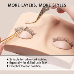 Embagol reusable eyelids designed for repeated lash practice sessions