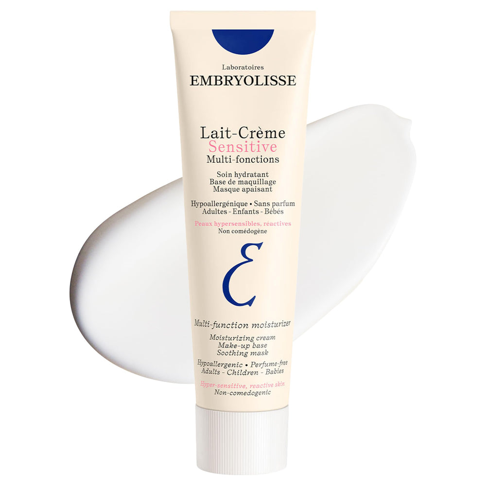 Embryolisse Lait-Crème Sensitive face cream calms and hydrates delicate skin.