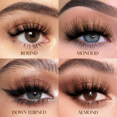 EMEDA false eyelashes application easy with cotton band for beginners.