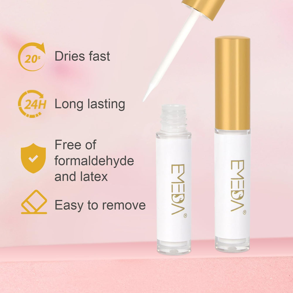 EMEDA fluffy dramatic style eye-enlarging outer corners for versatile looks.