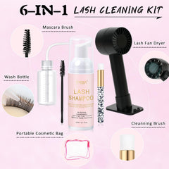 EMEDA lash shampoo 60ml bottle with gentle, hypoallergenic formula.