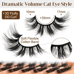 EMEDA luxury vegan lashes deliver salon-like volume at home.