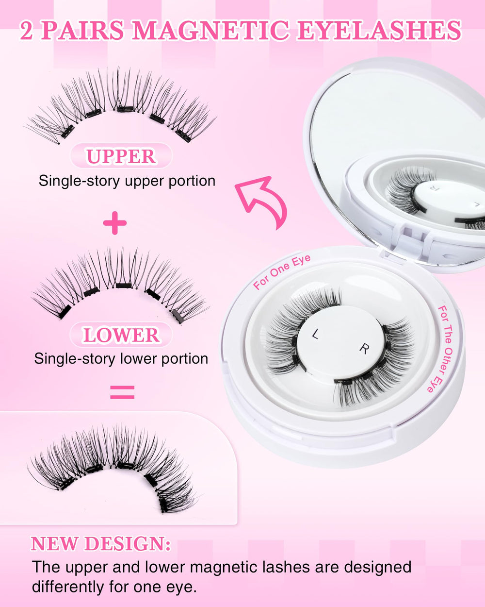 EMEDA lashes in box with mirror for travel-ready convenience.