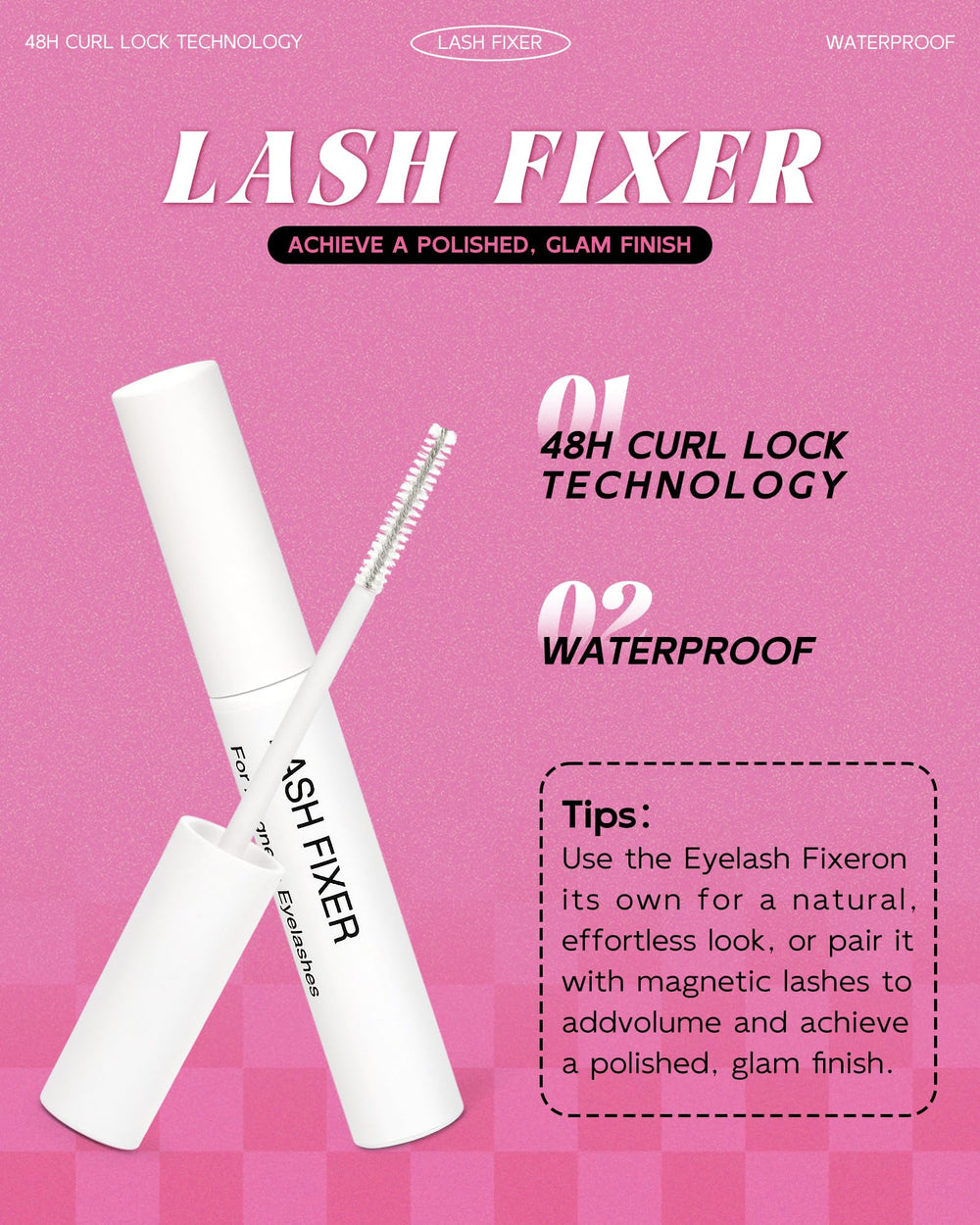 EMEDA wearer demonstrates natural movement with magnetic lashes