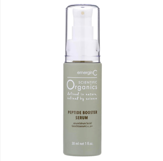 emergin C peptide booster bottle on vanity for daily hydration