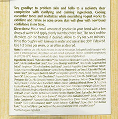 Eminence Clear Skin Probiotic Masque application on face demonstrating calming, refreshed skin