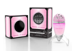 Emper Qunbulat Hub Bomb of Love bottle on nightstand, ideal for a romantic date night.