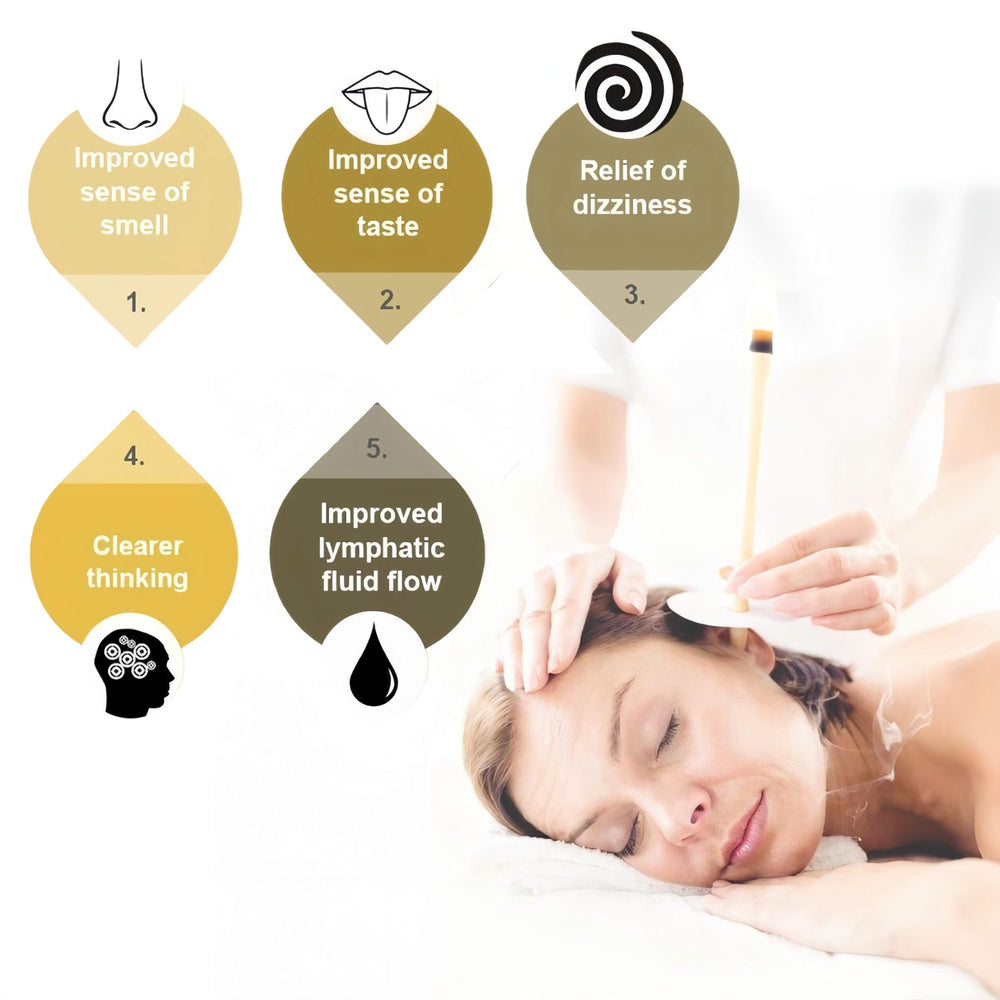 EMRPQN ear candles cone design for soothing non-invasive cleansing