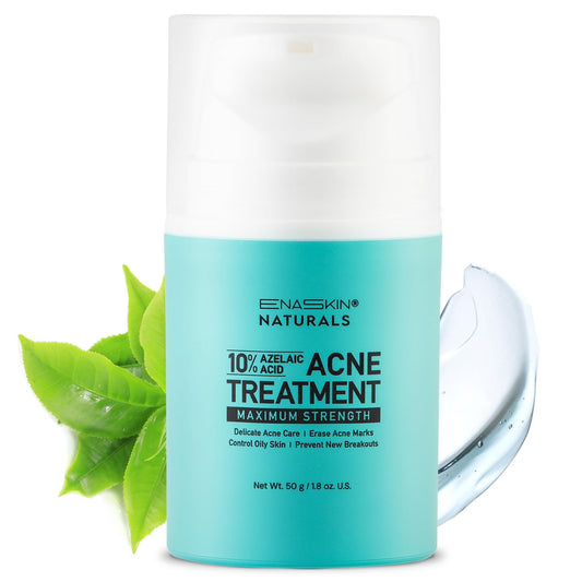 Enaskin Naturals Acne Spot Treatment bottle demonstrating targeted facial breakouts care.
