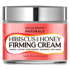 Enaskin Naturals Face Firming Cream jar with hibiscus and honey for hydrating care