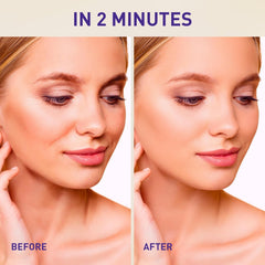 Enaskin Naturals Instant Eye Tightener cream application showing brightening potential