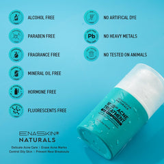 Travel-friendly 1.8 oz Enaskin Naturals bottle for on-the-go acne care.