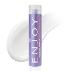 Enjoy Clarifying Shampoo bottle front highlights sulfate-free gentle cleansing