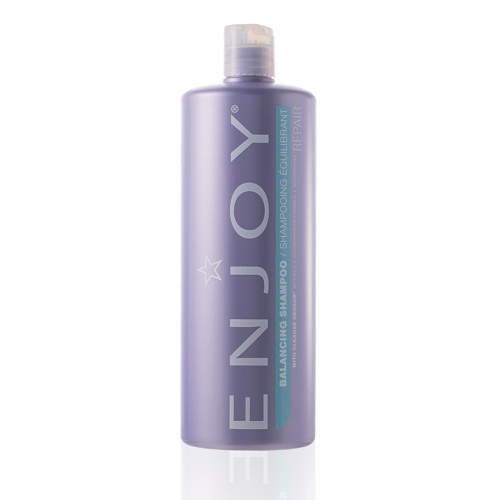 Enjoy Balancing Shampoo bottle lather gently cleansing color-treated hair