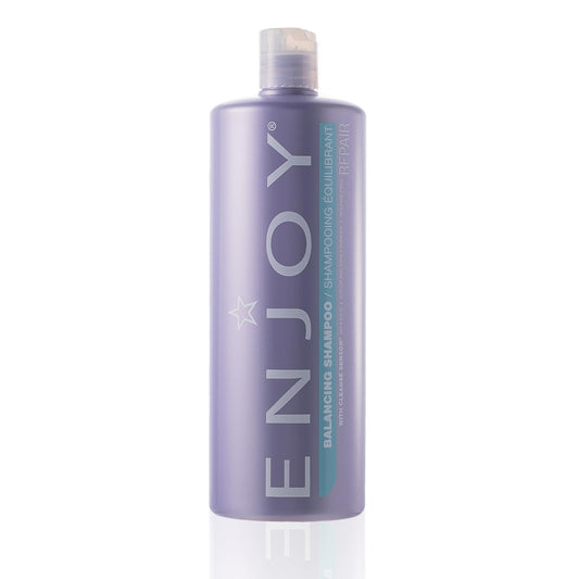 Enjoy Balancing Shampoo bottle lather gently cleansing color-treated hair