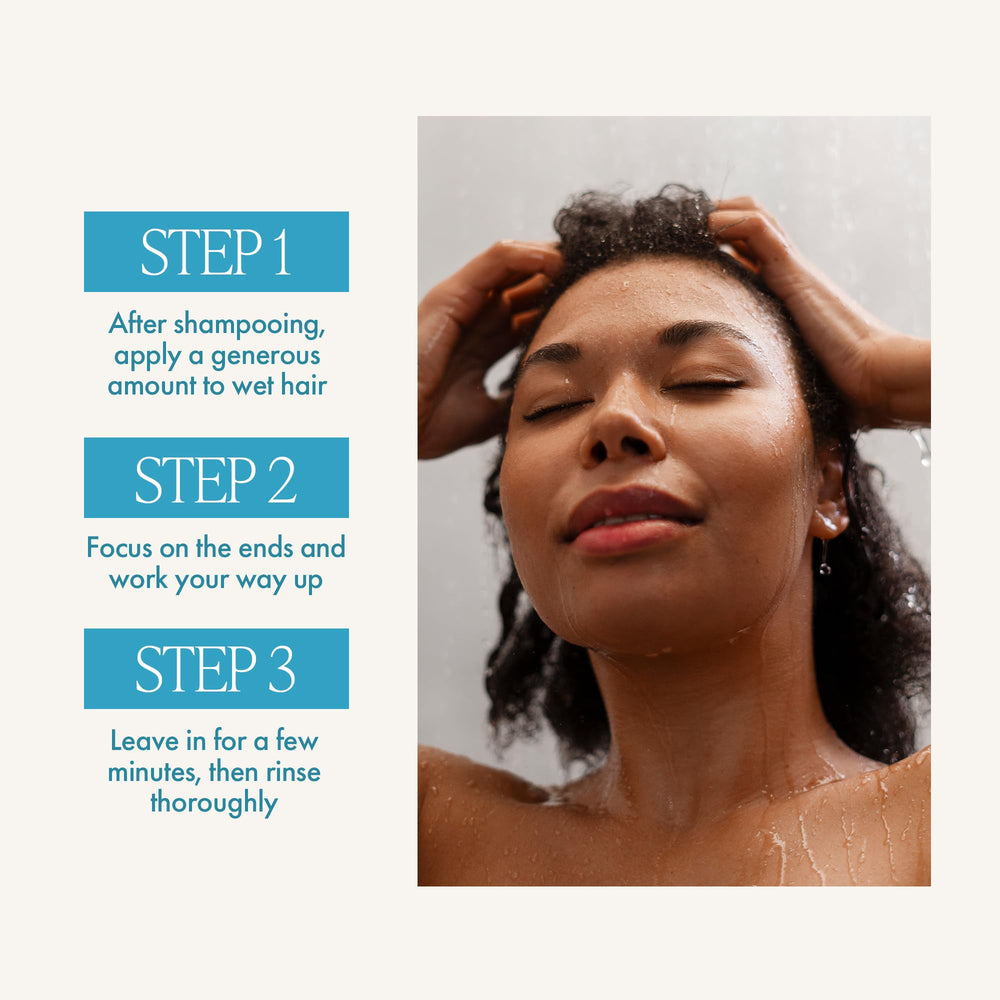 Flat lay of Enjoy Volume Conditioner with packaging for easy shopping.