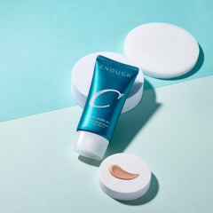 Enough Collagen 3X Moisture BB Cream SPF50 applying on face demonstrates lightweight texture