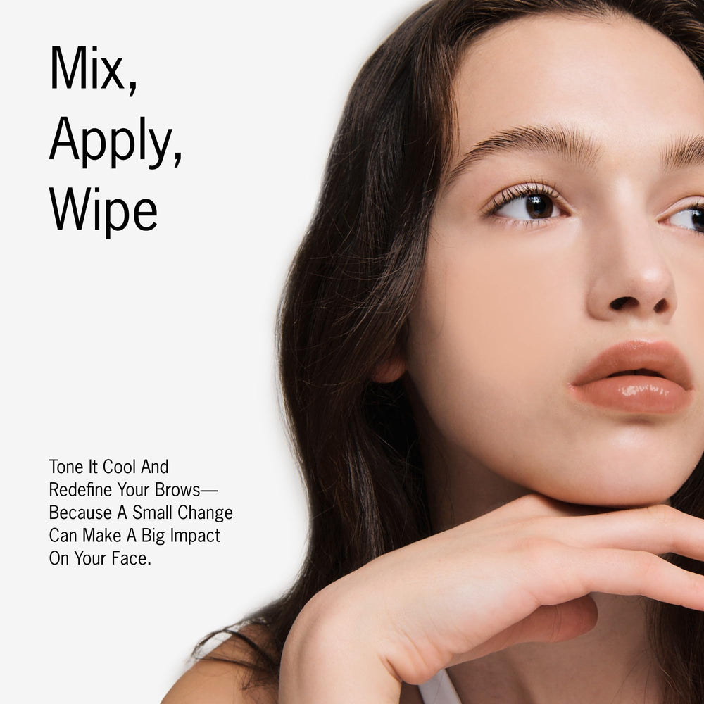 ENTROPY MAKE UP Brow Color Ash Brown application tool enables precise brow definition