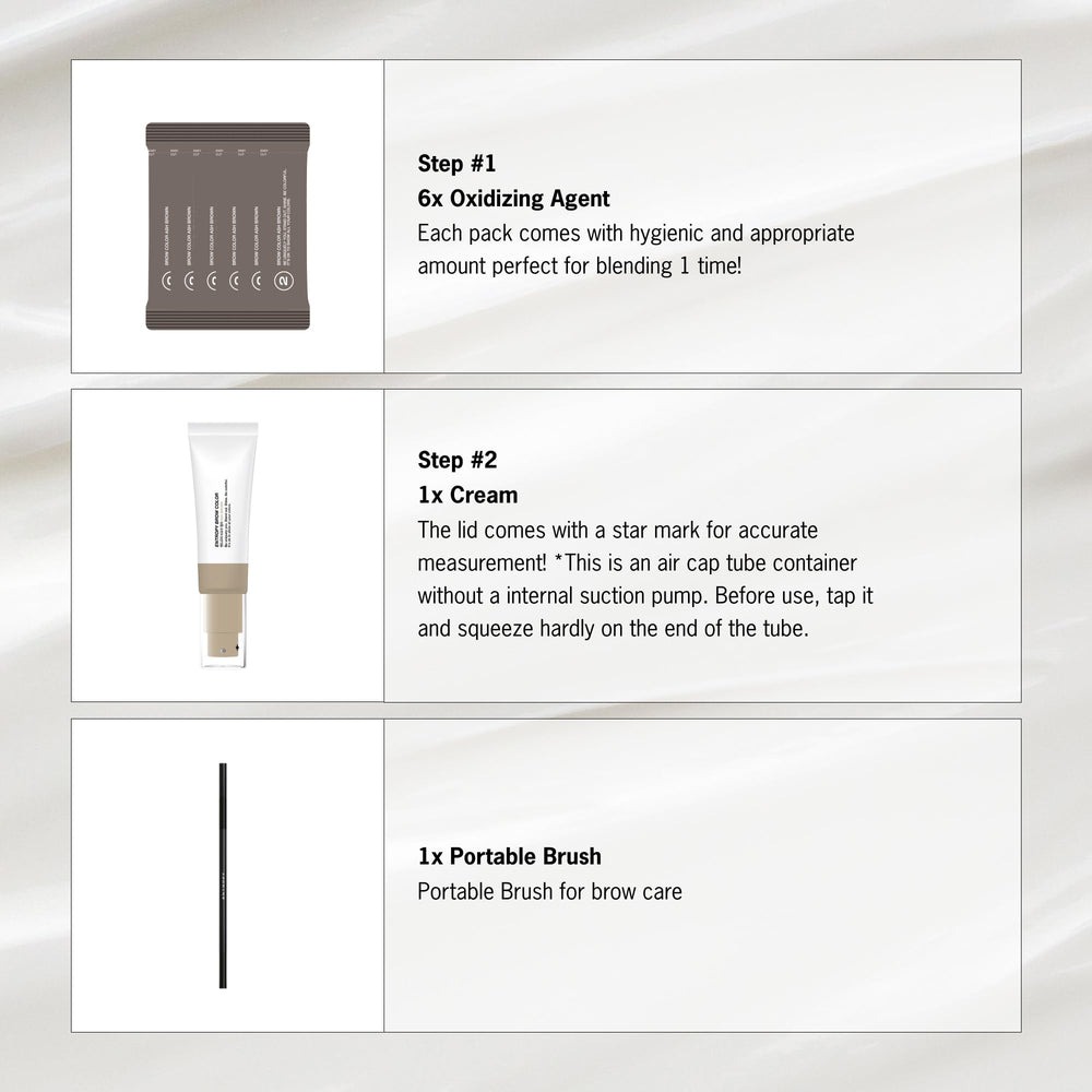 ENTROPY MAKE UP Brow Color Ash Brown quick tint process saves time